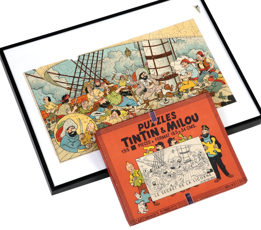 Sold at Auction: Hergé : Tintin, puzzle en bois On a marché sur la lune  (engin lunaire), 2